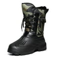 thumbnail image 1 of Bottes de Neige d'Hiver pour Hommes Imperméables Isolées Chaussures de Chasse Randonnée en Plein Air, 1 of 6