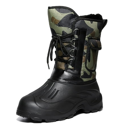 

Men Winter Snow Boots Waterproof Insulated Outdoor Hunting Hiking Shoes