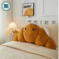 thumbnail image 2 of Your Zone Croissant Shaped Plush Body Pillow, Beige, Soft & Cozy, 2 of 6