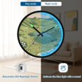 thumbnail image 5 of Indoor 12' Voice-Activated Luminous Decoration Wall Clock With LED Night Light People Dancing Playing Sports Having Picnics, 5 of 8