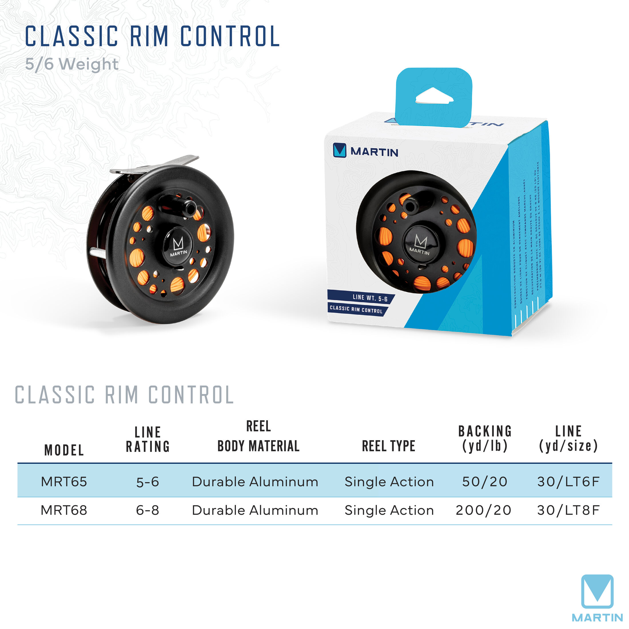 ZEBCO Martin Classic Size 7/8 Fly Fishing Reel – Durable Classic