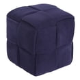 thumbnail image 3 of Taburete otomano mayimx elegante azul oscuro 36cm x 36cm x 36cm, 3 of 9