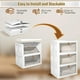 thumbnail image 5 of paquetes de gabinetes de almacenamiento con tapas, caja de almacenamiento plegable con ruedas, contenedores organizadores de armario, contenedores de almacenamiento apilables giratorios modernos, 5 of 5