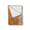 thumbnail image 2 of Vintage Soft Flannel Fleece Blanket, Shabby Form Lace Pattern on Wooden Rustic Background Feminine Retro Image, Cozy Plush for Indoor and Outdoor Use, 70" x 90", Pale Caramel White, by Ambesonne, 2 of 6