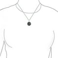 thumbnail image 3 of Bling Jewelry Unisex Scorpio Zodiac Sign Astrology Horoscope Round Medallion Pendant Necklace Silver, 3 of 6