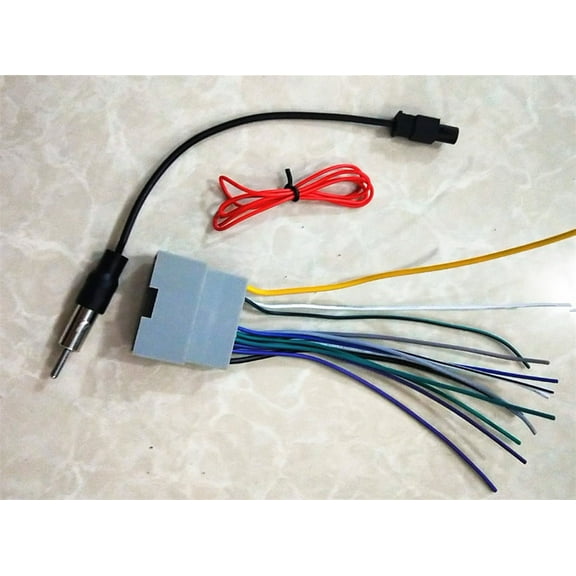 Car Stereo Wiring Harness w/Antenna Adapter For Chrysler Dodge Jeep Mitsubishi