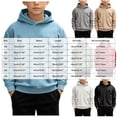 thumbnail image 3 of Gubotare Teen Hoodie Boys Sweatshirts Hoodies Tops Long Sleeve Outfits Pullover Outwear Clothes Size 10-11 (Black,10-11 Years), 3 of 4