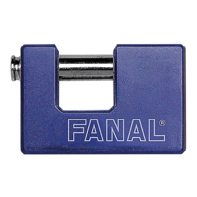 Candado Fanal Para Cortina Metálico 75mm Azul Cs1-710