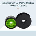 thumbnail image 3 of 5 piezas de repuesto de carrete doble de cinta negra compatible con los modelos de máquinas de escribir LM-370A/E 380A/E/EZ 390A LM-550A/E Cinta de escritura tipo fácil de usar y de alta, 3 of 8