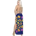 thumbnail image 3 of HAPPY BAY Women's Bikini Skirt Beachwear Sarong Coverups Swimsuit Swim Cover up Summer Wraps Bathing suit Swimwear Beach Wrap Skirts for Women One Size Azure, Floral, 3 of 5