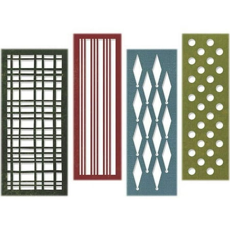 UPC: 0630454258605 | Sizzix Thinlits Die Set 4PK Festive Repeat by Tim Holtz