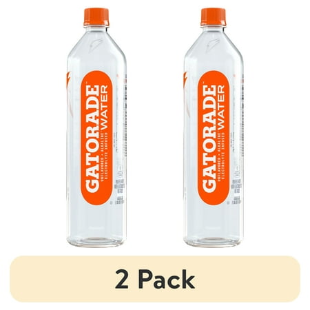 (2 pack) Gatorade Purified Water Unflavored 33.8 fl oz Bottle