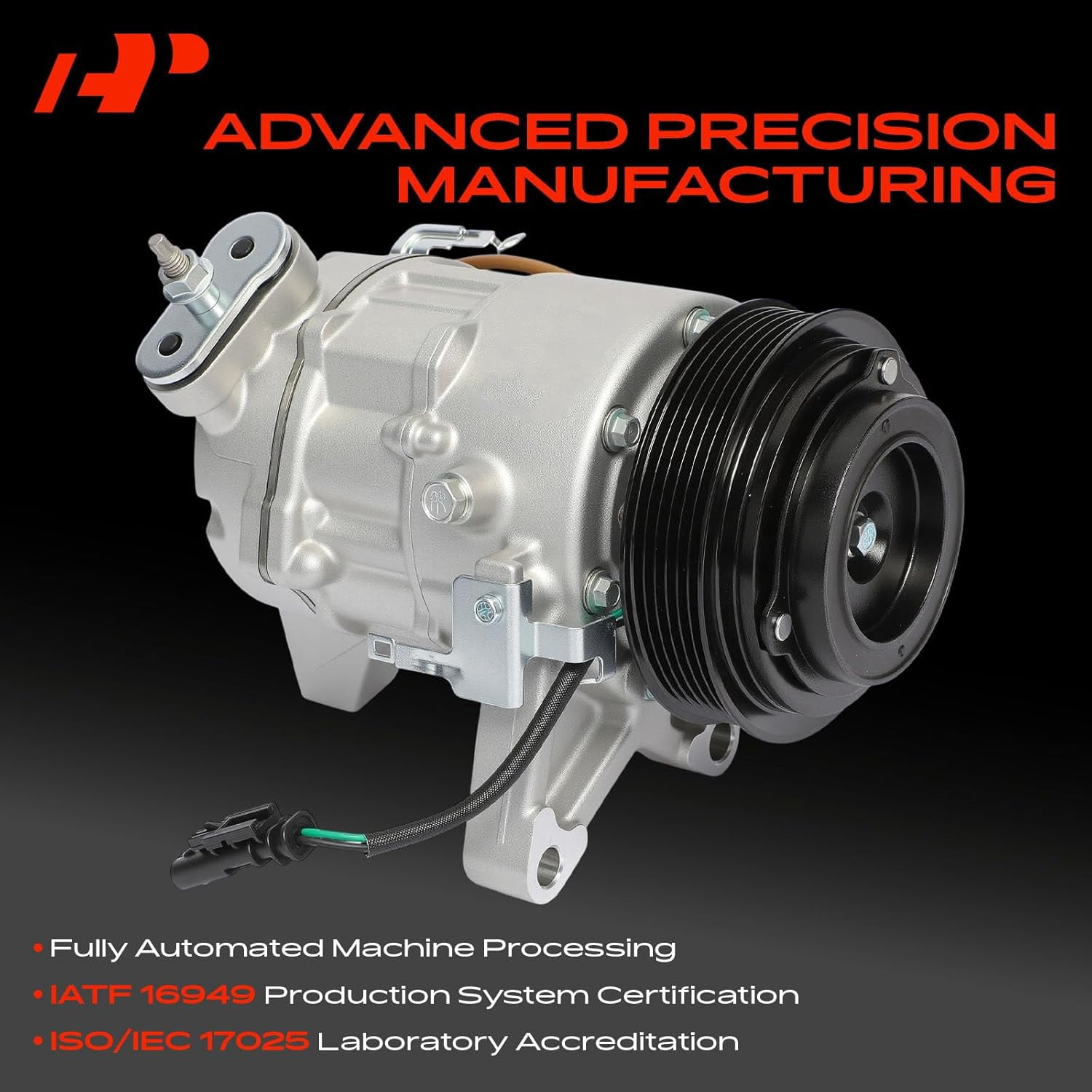 A-Premium AC Compressor with Clutch Compatible with Chevrolet Equinox 2012-2016 Impala 2012-2014 Impala Limited GMC Terrain 2012-2016