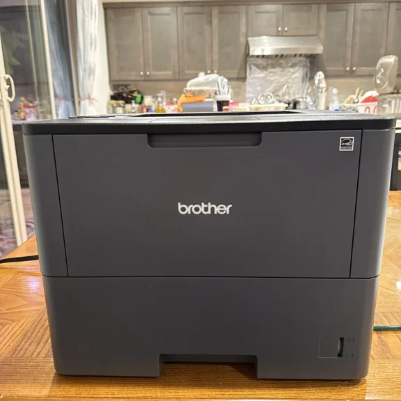 Pre-Owned Brother Monochrome Laser Printer, HL-L6200DW, Wireless Networking, Mobile Printing, Duplex Printing, Large Paper Capacity
