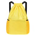 thumbnail image 1 of MERIGLARE Sac à Dos à Cordon Imperméable Rangement Pratique pour Gym Randonnée Travail Jaune, 1 of 9
