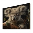 thumbnail image 2 of Designart "Koala s Countenance I" Animals Print on Natural Pine Wood, 2 of 5