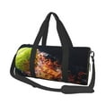 thumbnail image 1 of Fotbe Tennis Ball In Fire1 Bolsa Deportiva de Lona Plegable con Estampado, Bolsa de Gimnasio con Bolsillo Seco/Húmedo, Bolsa de Viaje Ultraligera de Gran Capacidad, 1 of 6