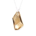 thumbnail image 2 of Juego de aretes y cadena con dije corte DeArt ZVEZDA plata mexicana ley .925 Golden Shadow, 2 of 5