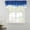 Blue, variant on Purple Waves Tie Up Valance Curtains for Windows, Kitchen Curtains Window Treatments, Ombre Abstract Art Gradient Modern Short Window Shades Valances for Bedroom Bathroom Cafe 42"x12"