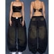 thumbnail image 2 of Y2K Street nueva moda azul lavado pantalones vaqueros holgados mujeres estilo Harajuku Vintage Hip Hop Popular gótico alta cintura pantalones de pierna ancha, 2 of 6