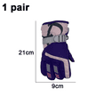 thumbnail image 2 of Kids Winter Snow Ski Gloves Waterproof Snowboard Gloves Boy Girl Warm Snow Mittens, 2 of 5