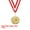 Gold, variant on Uxcell 2 Inch Badminton Medals Gold Award Medals with Neck Ribbon for Team Sports Games Party Favors 4 Pieces