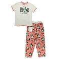 thumbnail image 3 of Lazy One Women's Pajama Set, Short Sleeves with Cute Prints, Relaxed Fit, Bear in the AM, 3 of 7