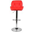 thumbnail image 3 of Elecwish Urban Hipster Bar Stool with 360-Degree Swivel & Adjustable Height, Red, Set of 2, 3 of 8