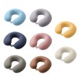thumbnail image 4 of Holloyiver Travel Neck Pillow, Memory Foam Airplane Pillow for Neck and Head Support Soft Portable U Shape Neck Pillow for Plane, Car & Home Office Use (Pink), 4 of 9