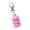 Pink, variant on YIEMEEN Round Shaped Lip Gloss Cap Keychain Colorful Plastic Accessory For Women Girls