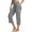 25# Dark Gray, variant on Athletic Capri Pants for Women Petite High Waisted Non-Slip Crossover Cargo Yoga Pull On Pants Straight Leg Workout Crop Trousers with Pockets Black 2XL