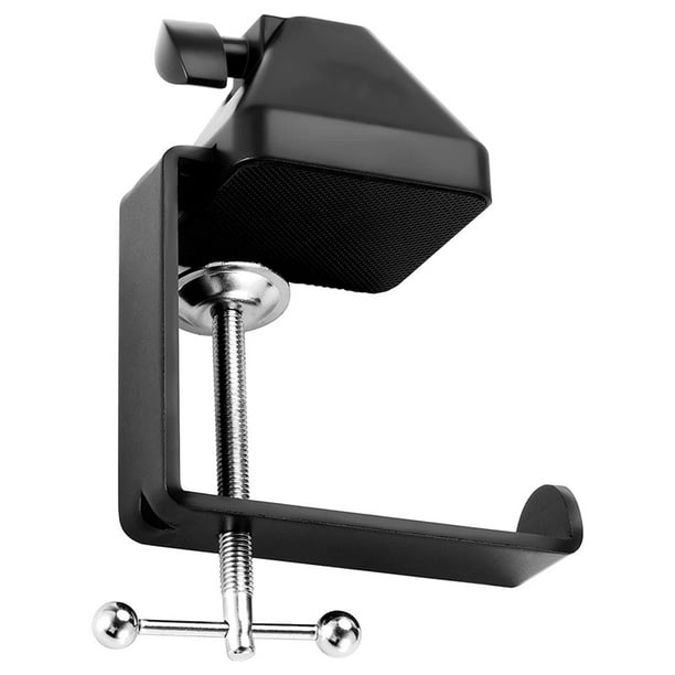 HeavyDuty Table Mount Clamp C Mounting Clamp Holder with Headset Hook Hanger for Microphone