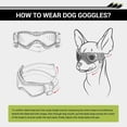 thumbnail image 3 of Gafas de sol para perros resistentes a los rayos UV con casco para mascotas, a prueba de viento y protección ocular para perros pequeños y medianos, 3 of 5