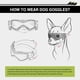 thumbnail image 3 of Gafas de sol para perros resistentes a los rayos UV con casco para mascotas, a prueba de viento y protección ocular para perros pequeños y medianos, 3 of 5