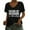 Black, variant on ZOHIUM Shirts for Women Trendy Summer Tops for Women Raising My Husband Is Exhausting Women's Letter Print V Neck Short Sleeve T Shirt Top Casual Shirts for Women (Pink,L)