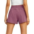 thumbnail image 6 of Cueply Women's Running Shorts High Waisted Athletic Gym Workout Shorts with Liner Zipper Pockets, 6 of 7