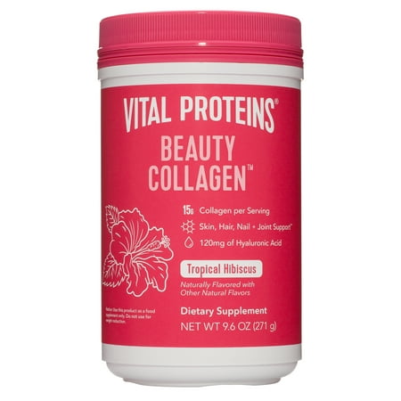 Vital Proteins Beauty Collagen, 15g Collagen, Tropical Hibiscus, 9.6 oz