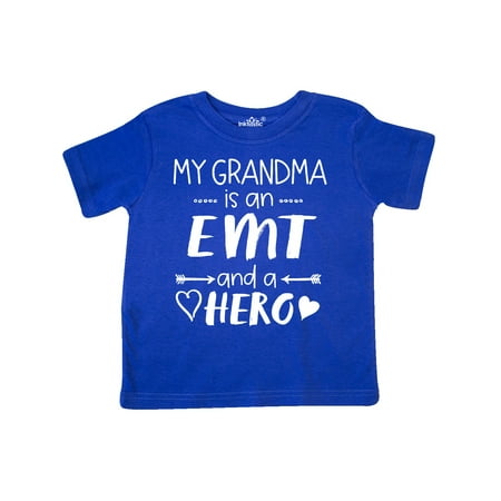 

Inktastic My Grandma is an EMT and a Hero Gift Toddler Boy or Toddler Girl T-Shirt