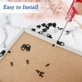 thumbnail image 4 of 100pcs Triangle Rings Picture Hanging Holder Canvas Hook Wall Bracket D Ring Frame Hooks Eyelets With 100pcs Screws,, 4 of 4