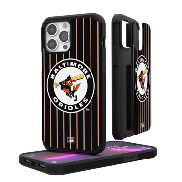 Baltimore Orioles Walsh Bird Logo iPhone Pinstripe Cooperstown Design Rugged Case