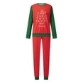 thumbnail image 5 of PaerPade Family Matching Christmas Pajama Set, Letter Print Long Sleeve Tops Elastic Waist Pants Sleepwear Outfits, 5 of 10