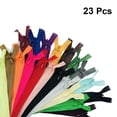 thumbnail image 3 of FELTECHELECTR 23Pcs Diy Zippers Concealed Zipper For Artisans Designers Makers Nylon Closed Zipper 10In, 3 of 8