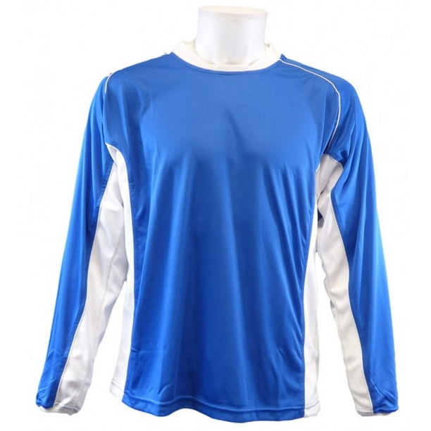 Carta Sport - Camiseta de Fútbol London Panel Jersey para Adultos Unisex (Azul Real, Blanco)