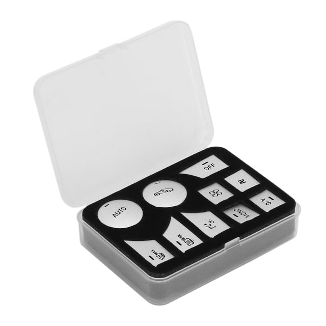 Autocollant de Bouton de Dash, Autocollant de Bouton de Contrôle Audio de Résistance aux Rayures pour les Adaptations de Voiture de Remplacement pour C-Class 2007-2010