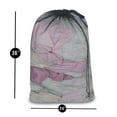 thumbnail image 3 of Smart Design Mesh Laundry Bag with Handle and Push Lock Drawstring - VentilAir Mesh Material - for Clothes and Laundry - Home Organization - Holds 3 Loads - 36 x 24 Inch - Black, 3 of 5