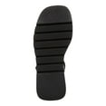 thumbnail image 4 of MADDEN GIRL Womens Black Padded Strappy 1-1/2" Platform Adjustable Strap Lug Sole Vault Square Toe Wedge Buckle Heeled Sandal 5 M, 4 of 4