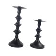 thumbnail image 4 of 2x Taper Candelas Partes Candelabra Candelabra Candelas de hierro para la cena de cocina Estantería Farmhouse Día de San Valentín Negro, 4 of 9