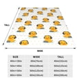 thumbnail image 3 of Pofeuu Cute Duck With Headphone Print Ultra-Soft Micro Fleece Blanket,for Bed Or Sofa,All Season Throw Blankets Flannel Blanket-60"x50", 3 of 7