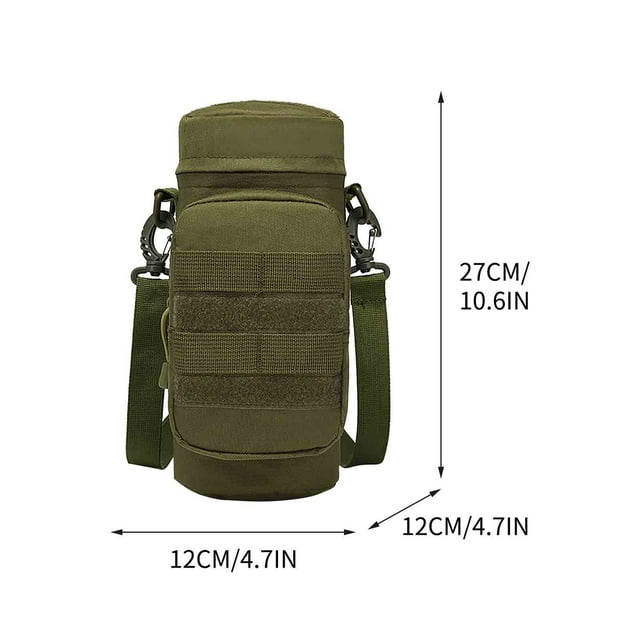Glass Water Bottles,Outdoor Water Bottle Hanging Bag for Camping Cycling,Multi-Functional Shoulder Crossbody Bag Adjustable Strap Hot Water Bottle,Insulation Protection