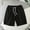 Black, variant on Men's Shorts Clothing Under $5 Solid Color Casual Elastic Waist Drawstring Pocket Shorts